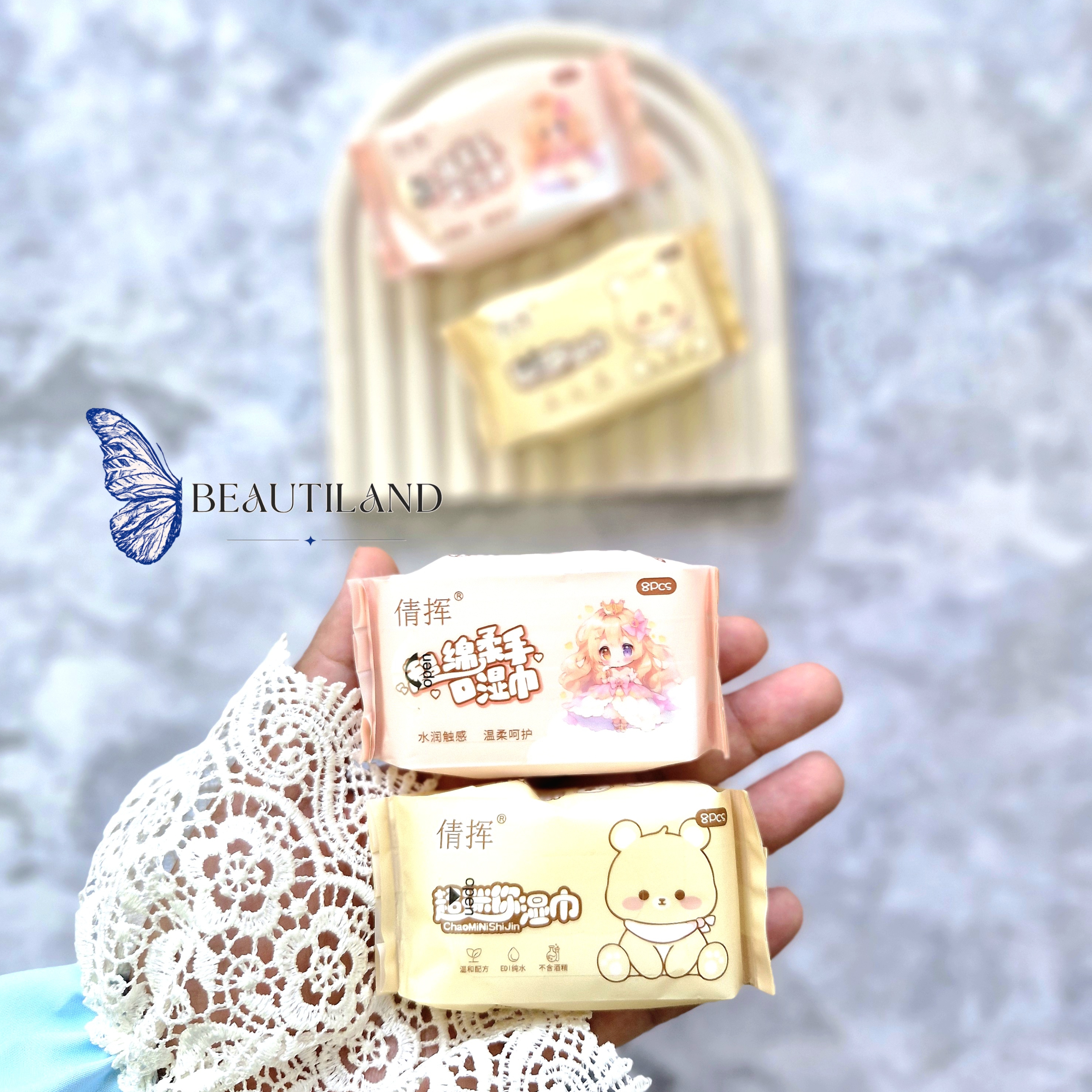 دستمال مرطوب جیبی فانتزی