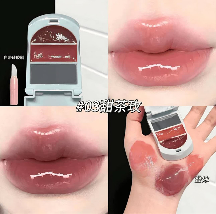 پالت رژ موبایل ژله ای براش دار