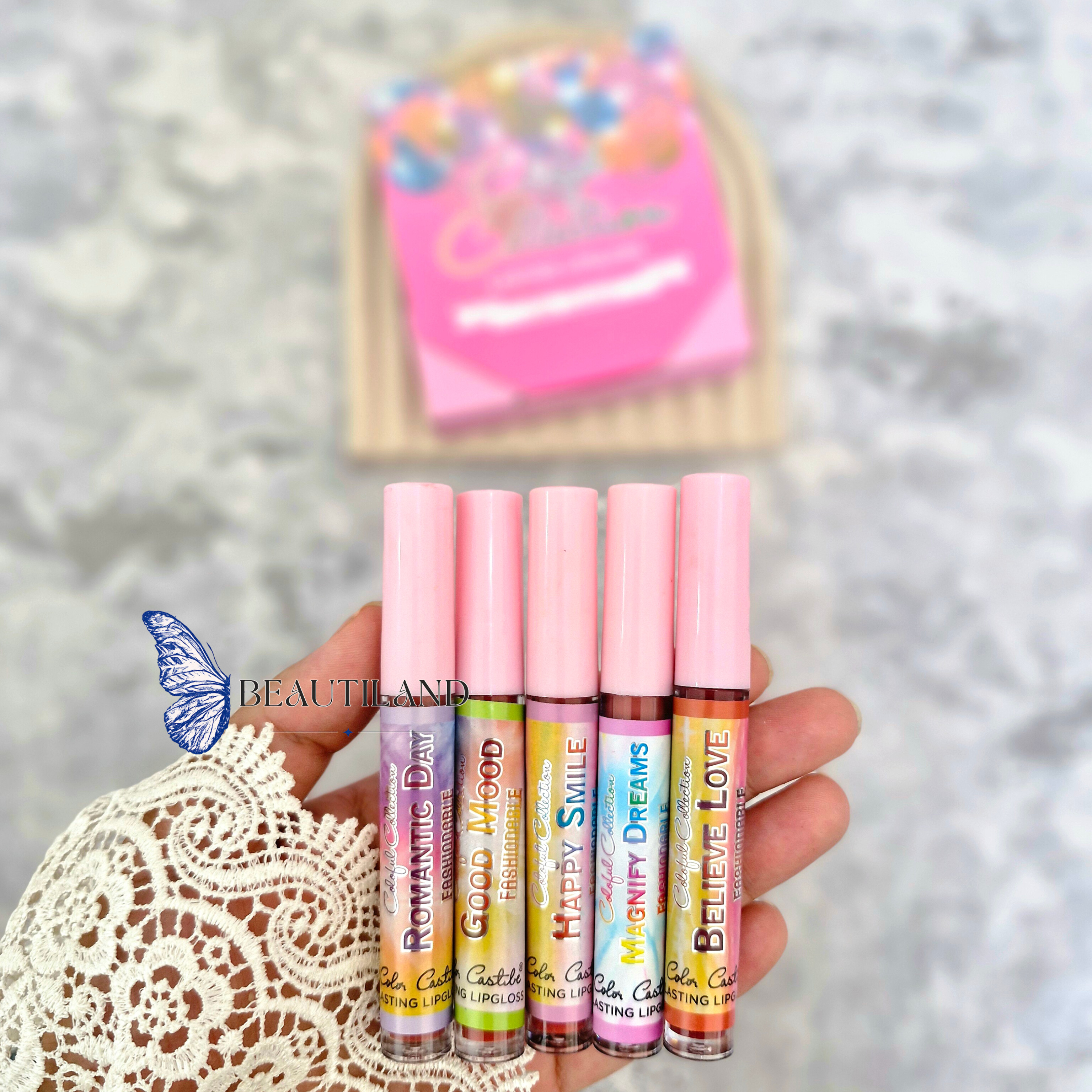 پک 5 عددی رژ لب مایع کالرکستل