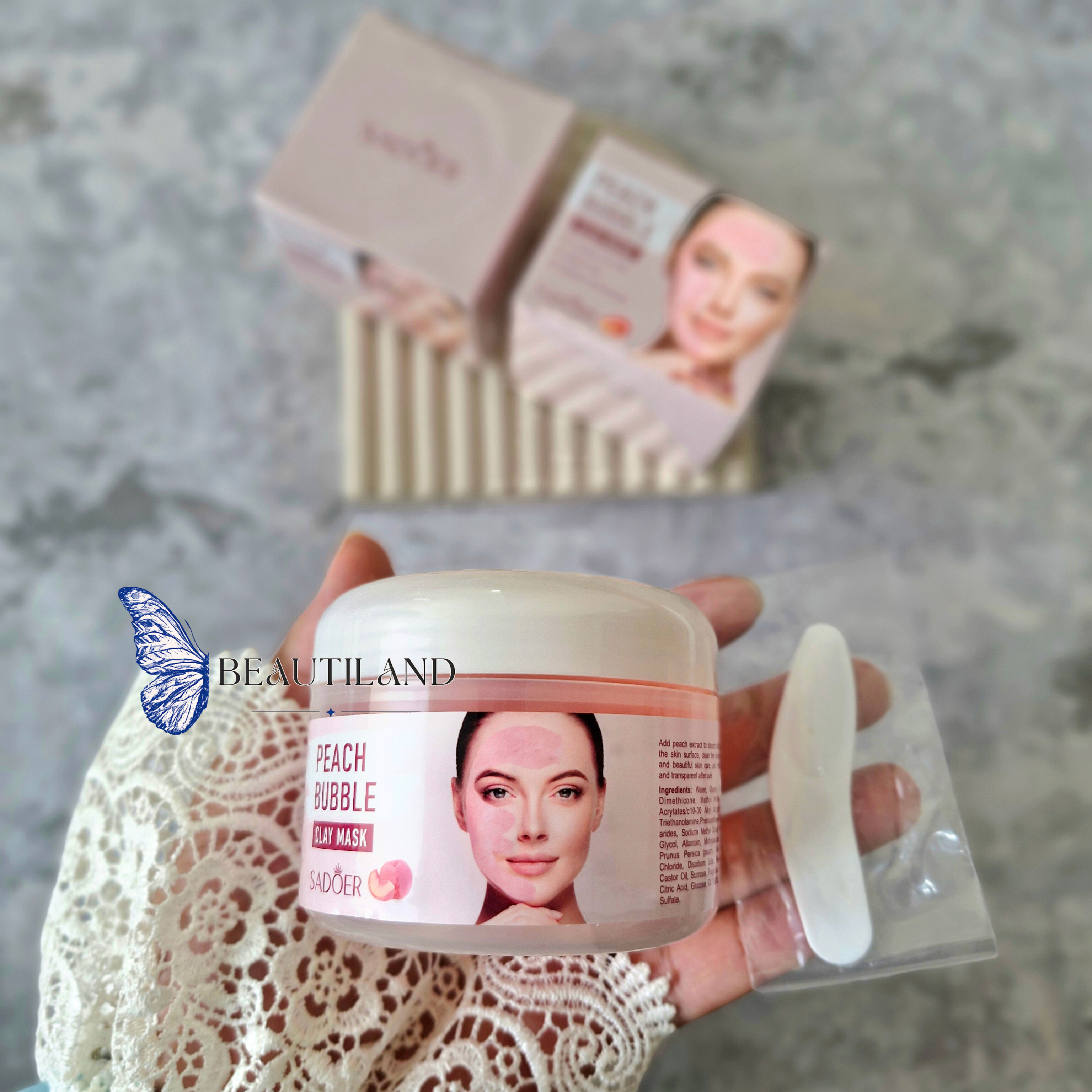 ماسک حبابی خاک رس هلو